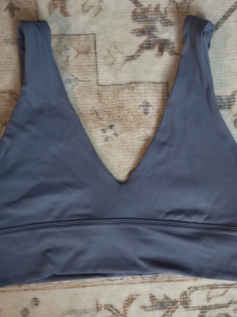 Lululemon Align V-Neck Bra Light Support A/B Cup Blue Gray - Size 10